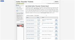 Desktop Screenshot of celticthundertickets.com